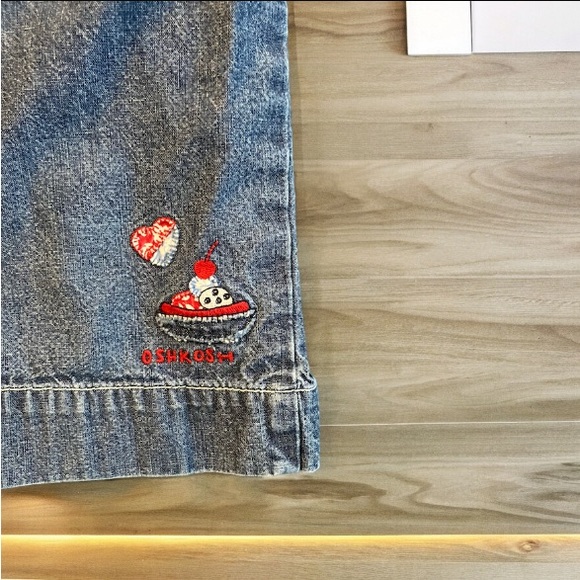3/$22 Oshkosh Flared Jeans Sundae Popsicles Ice Cream Cones Heart Pockets 24M - Picture 4 of 9